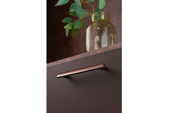 Poignée MOON BA320 L353 aluminium brossé laiton cava