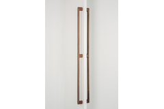 Deurgreep dubbel LUV WOOD BIG BA992-496 L1026.5 hout walnoot