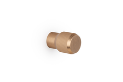 Knop BROOKLYN Ø20 aluminium geborsteld messing cava
