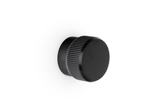 Knop BROOKLYN BIG Ø40 aluminium geborsteld zwart