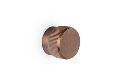 Bouton BROOKLYN BIG Ø40 aluminium brossé bronze