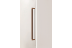 Deurgreep enkel BROOKLYN BIG BA448 L466 aluminium geborsteld brons