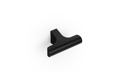 Bouton T HINOKI L60 aluminium brossé noir