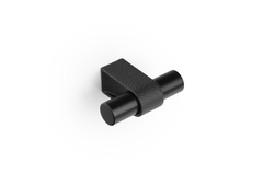 Bouton T CASEY L60 aluminium noir texture / mat noir