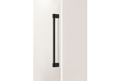 Deurgreep enkel CASEY BIG BA416 L448 aluminium zwart textuur / mat zwart