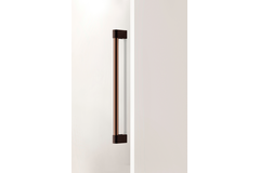 Poignée de porte enkel CASEY BIG BA416 L448 aluminium métallisé brun texture / mat bronze