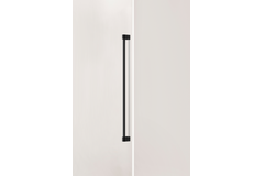 Deurgreep enkel CASEY BIG BA736 L768 aluminium zwart textuur / mat zwart