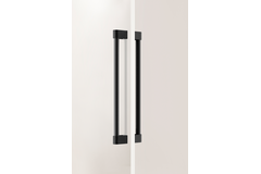 Deurgreep dubbel CASEY BIG BA416 L448 aluminium zwart textuur / mat zwart