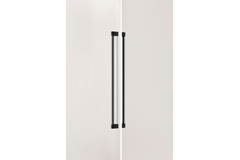 Poignée de porte dubbel CASEY BIG BA736 L768 aluminium noir texture / brillant titane noir