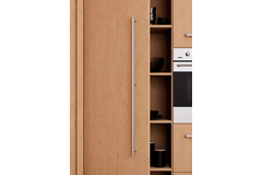 Poignée BOTO BA960-480 L1026 aluminium brossé noir
