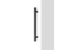 Poignée BOTO BIG BA320 L418 aluminium brossé noir