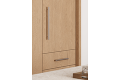 Greep BOTO BIG BA1024 L1122 aluminium geborsteld zwart