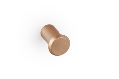 Knop FASE Ø23 aluminium geborsteld messing cava
