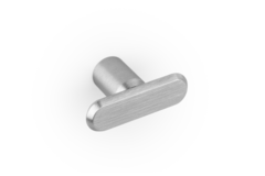 Bouton FASE L52 aluminium look inox