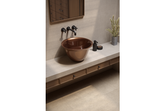 Knop FASE Ø23 aluminium rvs-look