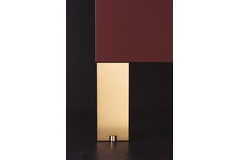 Meubelpootje fonda 80x100mm alu geborsteld goud