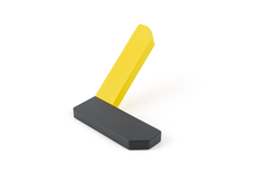 Porte-manteaux CORNER BA30 L81.2 zamac anthracite / jaune