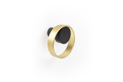Porte-manteaux ORBIT Ø75 zamac mat noir / brossé cuivre