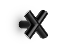 Porte-manteaux EQUIS L60 zamac mat noir