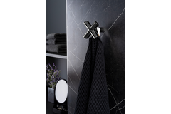 Porte-manteaux EQUIS L60 zamac mat noir
