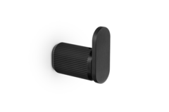 Porte-manteaux BROOKLYN BA22 L70 aluminium brossé noir