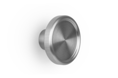 Porte-manteaux BOTO Ø80 aluminium look inox
