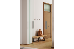 Porte-manteaux BOTO Ø80 aluminium brillant nickel