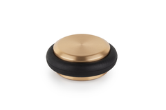 Butée de porte LOW Ø48 aluminium brossé laiton cava