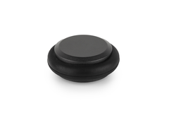Butée de porte LOW Ø48 aluminium noir