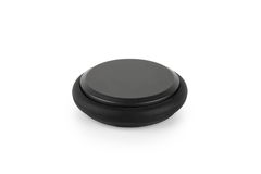 Butée de porte LOW Ø68 aluminium noir