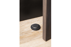 Butée de porte LOW Ø48 aluminium noir
