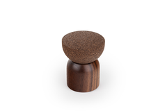 Butée de porte PIECE Ø48 bois / liège noyer / foncé brun liège
