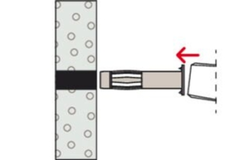 Hollewandplug Fischer HM5 x 65S met metrische schroef