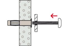 Hollewandplug Fischer HM5 x 65S met metrische schroef