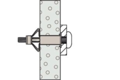 Hollewandplug Fischer HM5 x 65S met metrische schroef