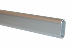 Tubes de penderies ovale 30x14/2000mm alu mat  