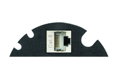 Evoline circle 80 couvercle rj45 noir 
