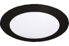 Hera set 1 x fr-68 Led 4w 24V 3000K noir + transfo Led 15