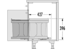 Hailo solo antraciet 20l