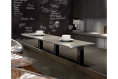 Support de bar capri droit 50x50 noir  