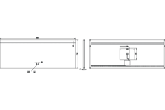 Miroir 2000x750 led haut+kelvinch.+chauff 
