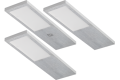 Streto Led alu set 3x4w 4000K-12V + convertisseur avec interrupteur 