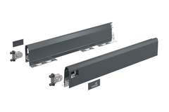 ArciTech Schuif- / frontlade, setverpakking, ladezijwand hoogte 94 x NL 500 mm, antraciet, links en rechts