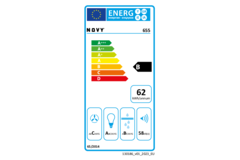 Novy essence 90 cm inox hotte téléscopique 