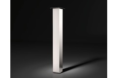 Tafelpoot jumbo rvs-look h.870mmzonder bevestiging zonder bevestigingsplaat