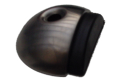 Butoir porte au sol demi-lune inox plus 