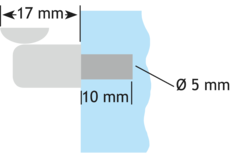 Support plastique transparent pour verre  