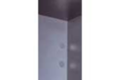 Cache crochet d'armoire SH-62 plast argenté laqué  