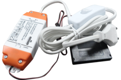 Led transfo 15 W 91x40x19mm+répartiteur 6x 