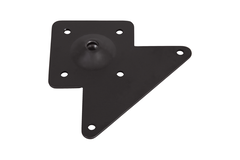 Pied de table Q80 noir mat 80x80mm h71 reglable  